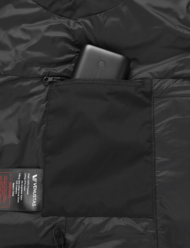 Women’s Heated Down Vest with Detachable Hood 7.4V, W78