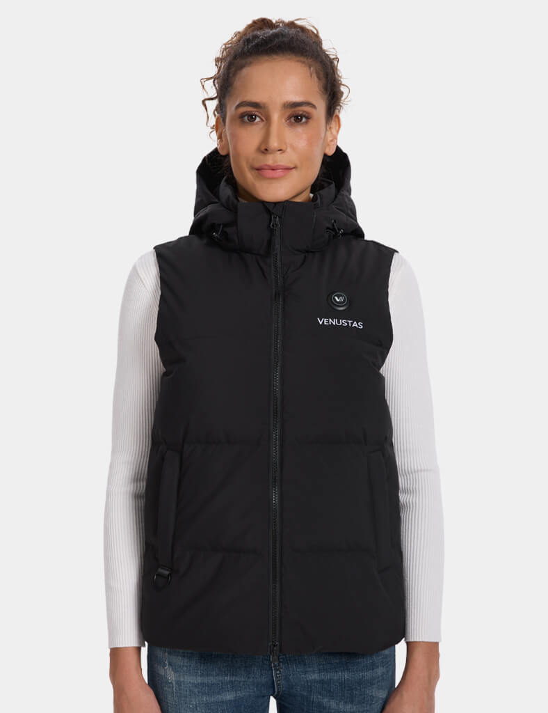 Women’s Heated Down Vest with Detachable Hood 7.4V, W78