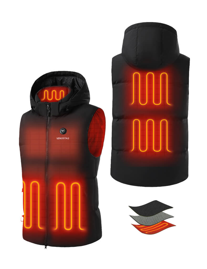 Women’s Heated Down Vest with Detachable Hood 7.4V, W78