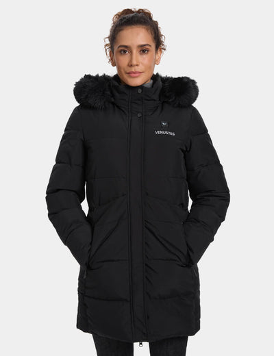 Women's 6-Zone Heated Parka 7.4V, W80 - Black