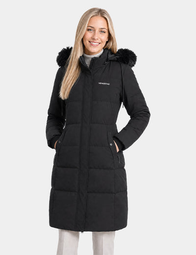 Women's Recycled Down Parka (Non-Heated), WR01 - Black