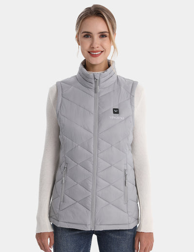 Women's Heated Lightweight Quilted Vest 7.4V, W52 - Light Grey