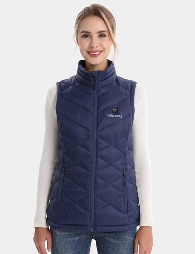 Women's Heated Lightweight Quilted Vest 7.4V, W52 - Navy