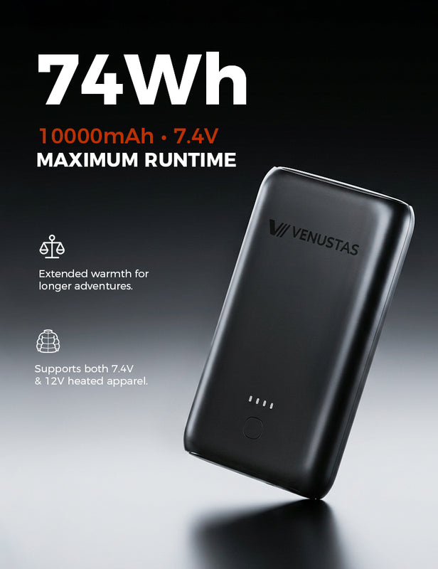 7.4V/12V Battery (74Wh), 10K