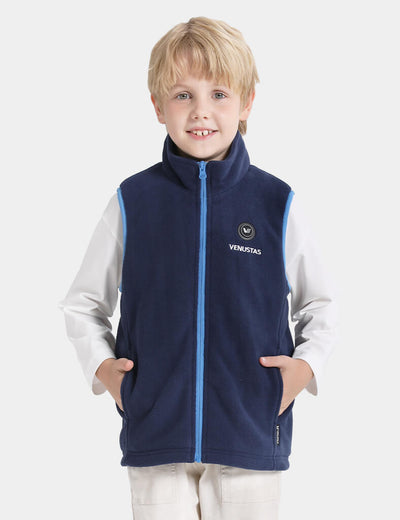 Boy's Heated Fleece Vest 7.4V, KB15 - Navy