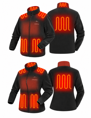 [Bundle] Men's & Women's Zipper up Heated Fleece Jacket 7.4V, M2136 & W2136 hover