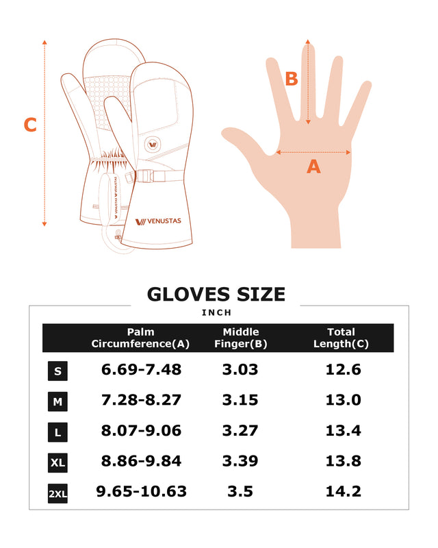 Waterproof Heated Mittens for Unisex 7.4V & Heated Socks, G03 & S10