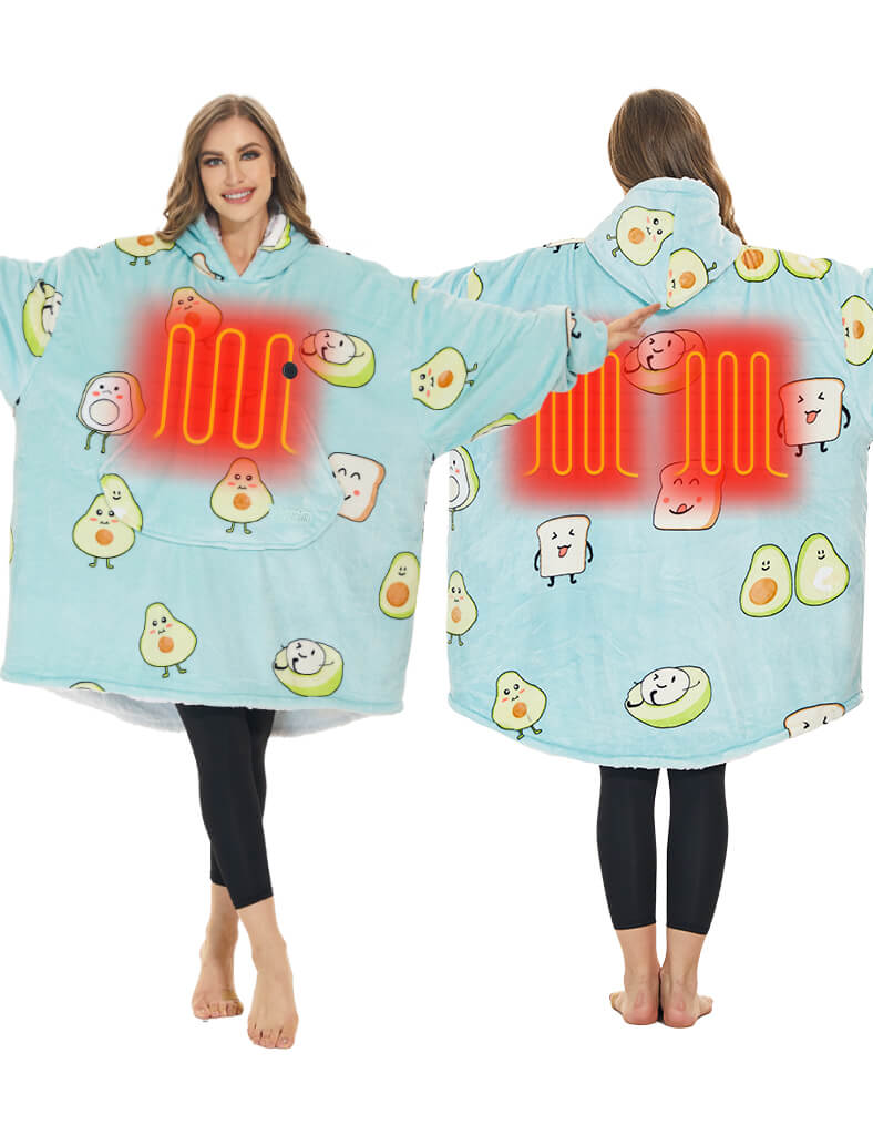 [Final Sale] Oversized Heated Wearable Blanket Hoodie 7.4V, U2169