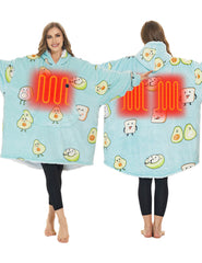 [Final Sale] Oversized Heated Wearable Blanket Hoodie 7.4V, U2169