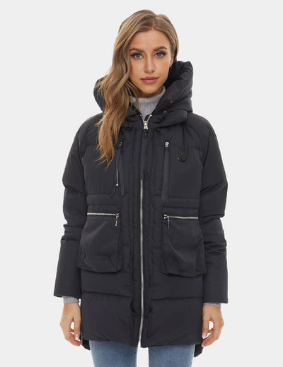 [Open Box]  Women’s Heated Down Parka, 7.4V, W2163 - Black