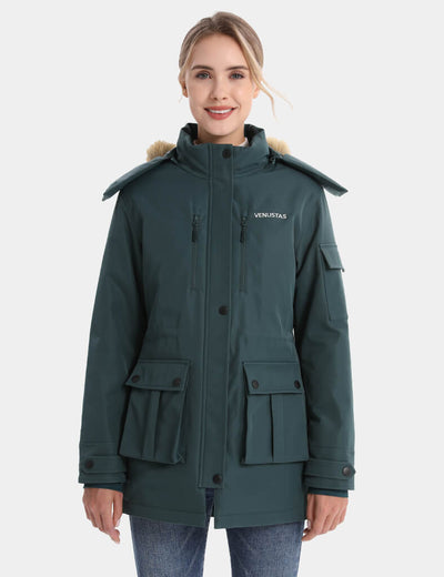 Women's Heated FELLEX® Parka 7.4V, W50 [Final Sale] - Forest Green