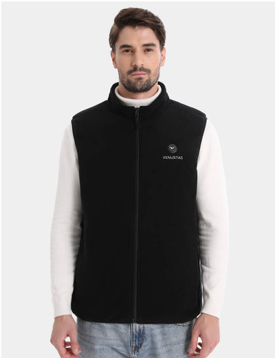 [Open Box] Men's Heated Fleece Vest 7.4V, M2117 - Black