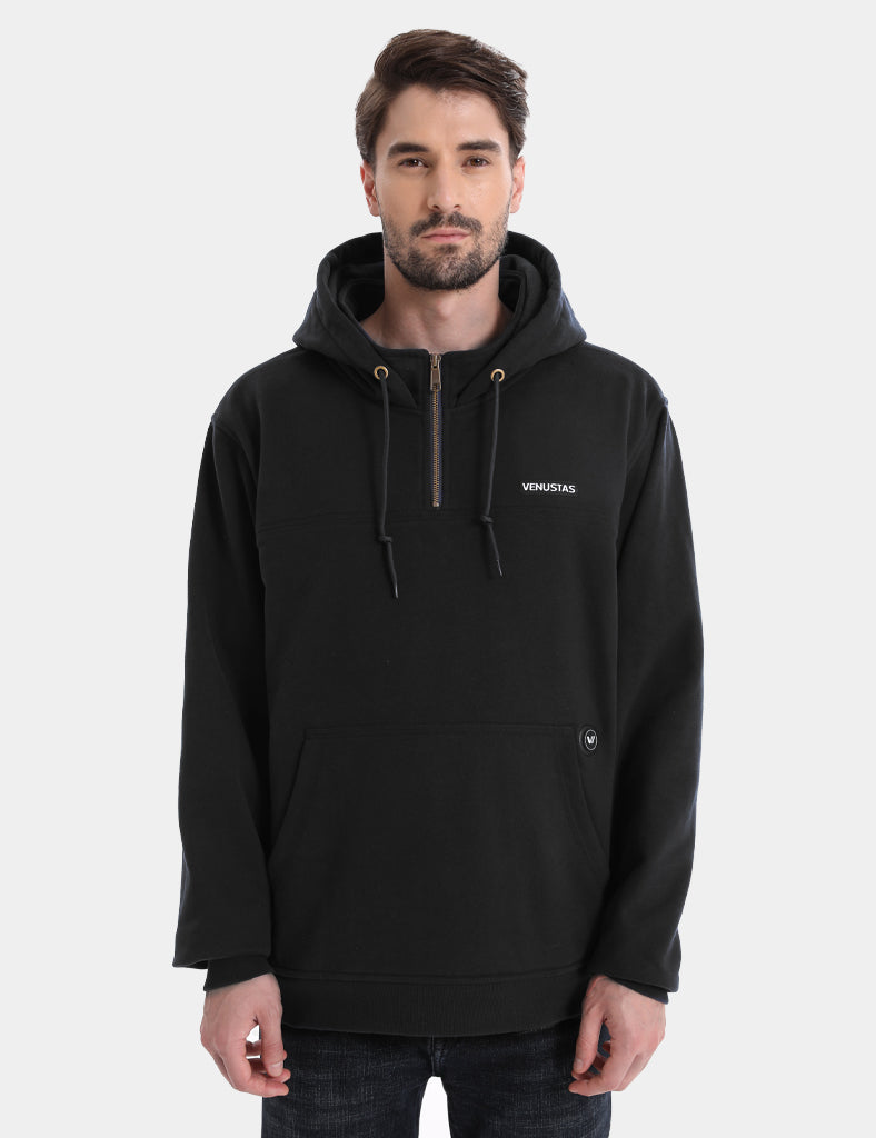 Unisex Heated Fleece Pullover Hoodie 1/4 Zip 7.4V, U40 [Final Sale]