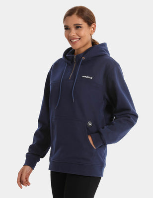 Unisex Heated Fleece Pullover Hoodie 1/4 Zip 7.4V, U40 [Final Sale]