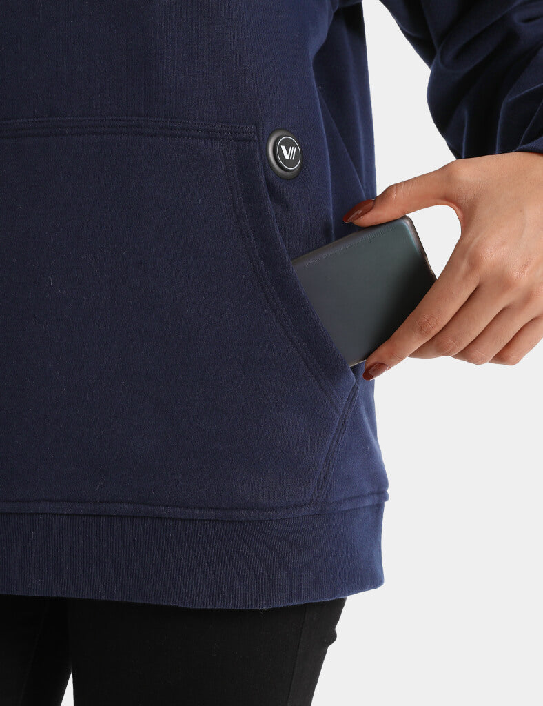 Unisex Heated Fleece Pullover Hoodie 1/4 Zip 7.4V, U40 [Final Sale]