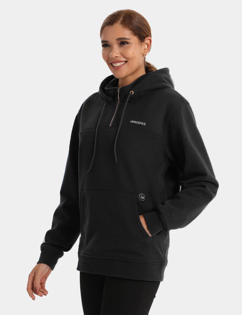 Unisex Heated Fleece Pullover Hoodie 1/4 Zip 7.4V, U40 [Final Sale]