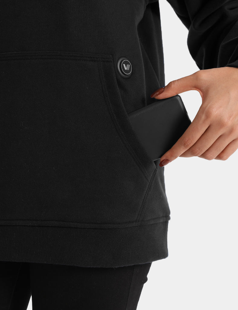 Unisex Heated Fleece Pullover Hoodie 1/4 Zip 7.4V, U40 [Final Sale]