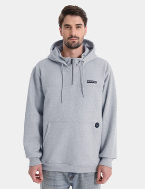 Unisex Heated Fleece Pullover Hoodie 1/4 Zip 7.4V, U40 [Final Sale] hover