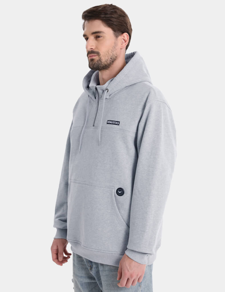Unisex Heated Fleece Pullover Hoodie 1/4 Zip 7.4V, U40 [Final Sale]