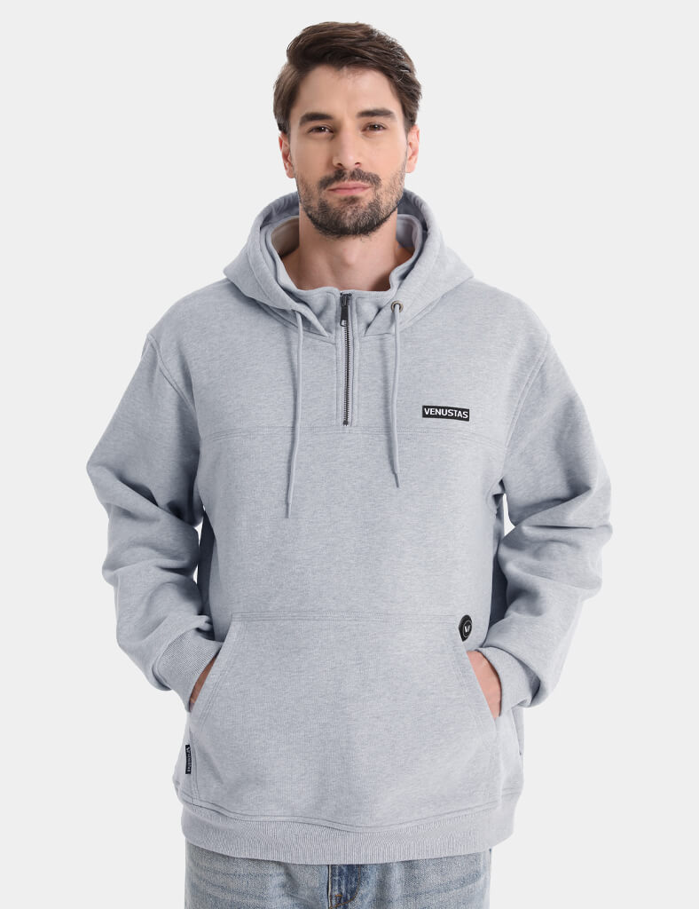 Unisex Heated Fleece Pullover Hoodie 1/4 Zip 7.4V, U40