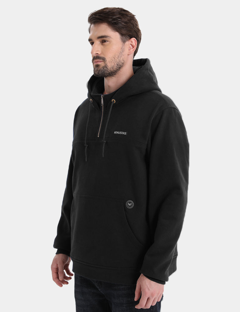 Unisex Heated Fleece Pullover Hoodie 1/4 Zip 7.4V, U40 [Final Sale]