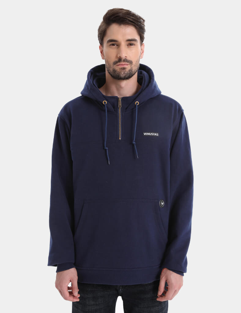 Unisex Heated Fleece Pullover Hoodie 1/4 Zip 7.4V, U40 [Final Sale]