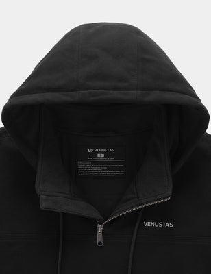 Unisex Heated Fleece Pullover Hoodie 1/4 Zip 7.4V, U40 [Final Sale]