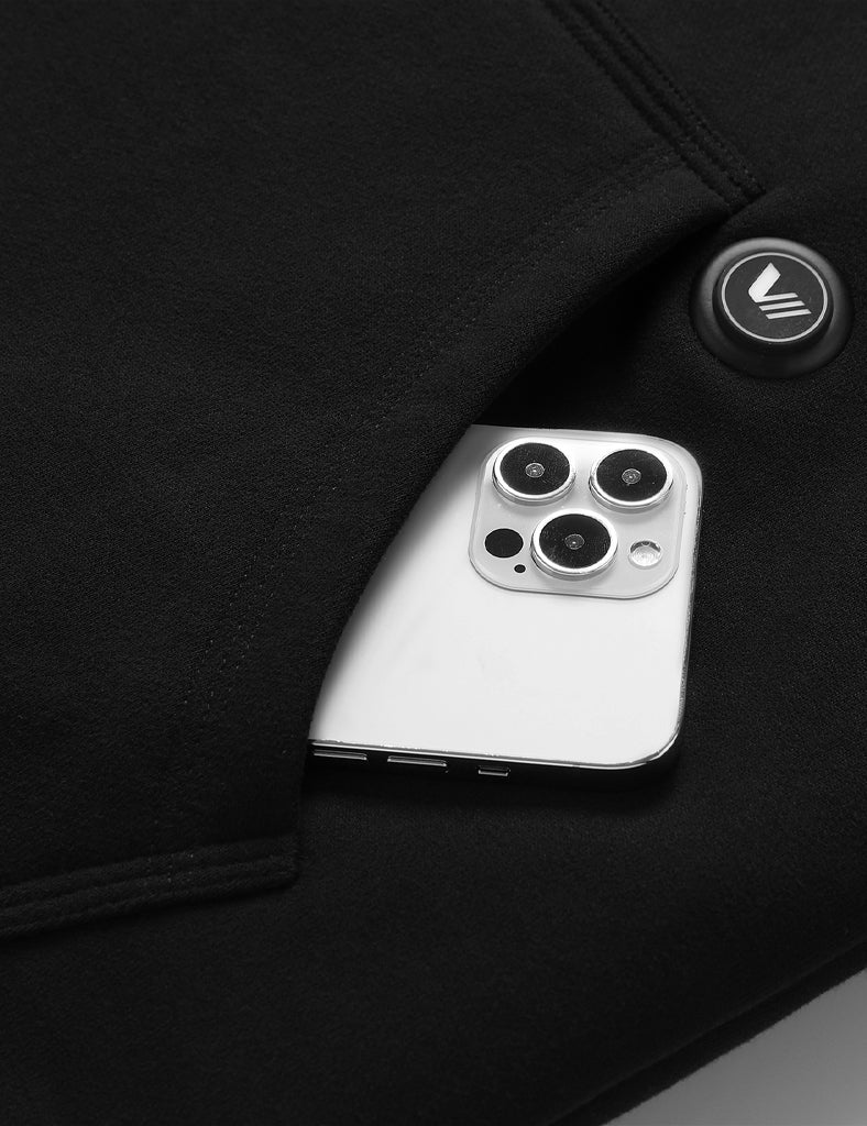 Unisex Heated Fleece Pullover Hoodie 1/4 Zip 7.4V, U40 [Final Sale]