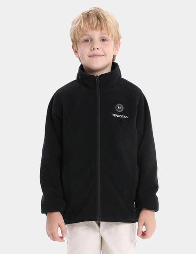 Boy's Heated Fleece Jacket 7.4V, KB17 - Black