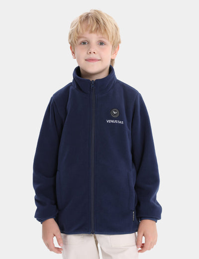 Boy's Heated Fleece Jacket 7.4V, KB17 - Navy