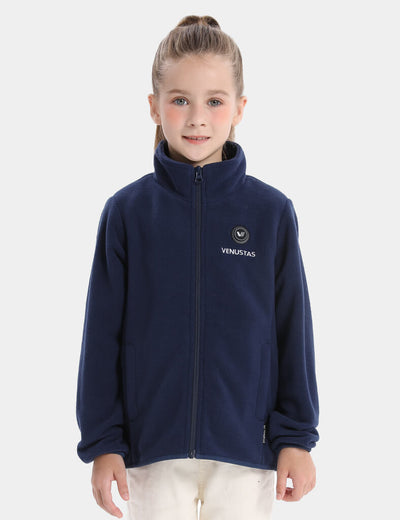 Girl's Heated Fleece Jacket 7.4V, KG16 - Navy