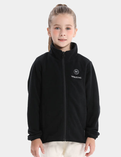 Girl's Heated Fleece Jacket 7.4V, KG16 - Black