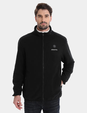 Heated Fleece Jacket for Men | 10 Hours of Warmth | 5 Heating