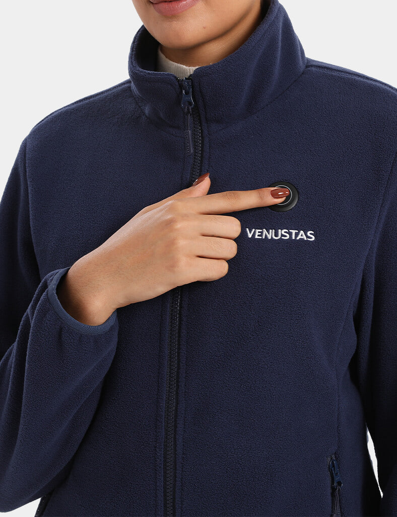 Zipper up Heated Fleece Jacket for Women 7.4V, W2136