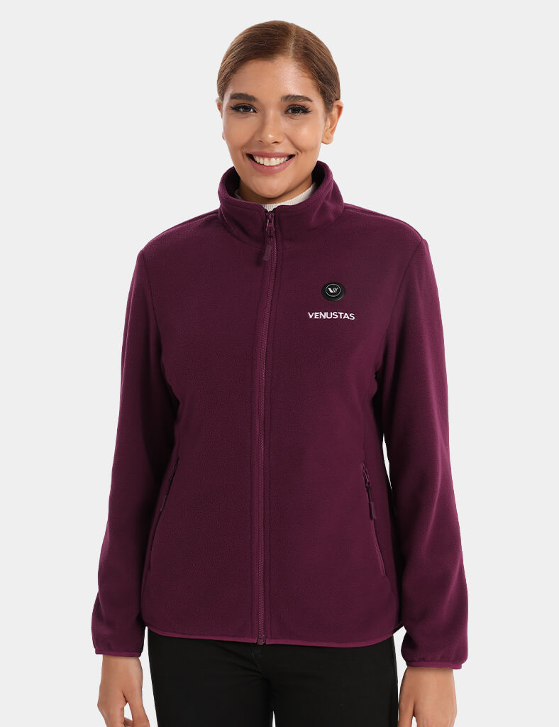 Zipper up Heated Fleece Jacket for Women 7.4V, W2136