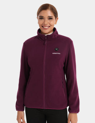 [Open Box] Zipper up Heated Fleece Jacket for Women 7.4V, W2136