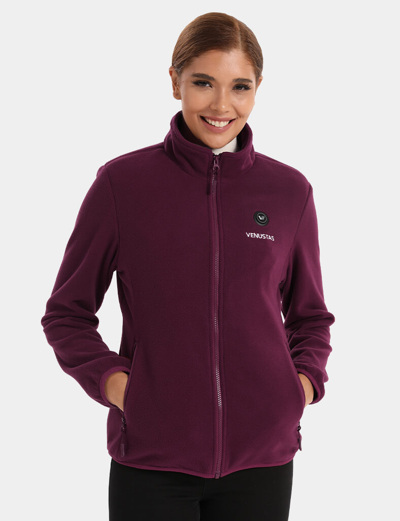 Zipper up Heated Fleece Jacket for Women 7.4V, W2136