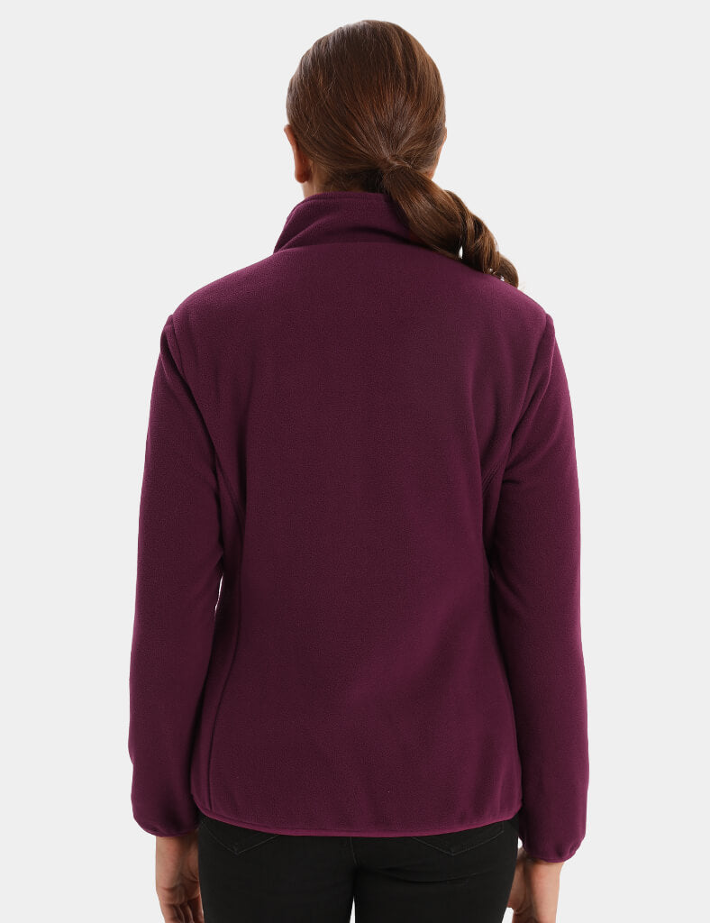 Zipper up Heated Fleece Jacket for Women 7.4V, W2136