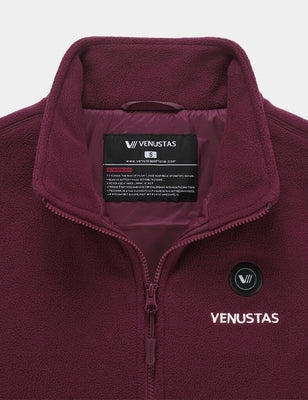 [Open Box] Zipper up Heated Fleece Jacket for Women 7.4V, W2136