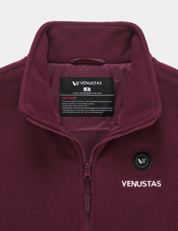 [Open Box] Zipper up Heated Fleece Jacket for Women 7.4V, W2136