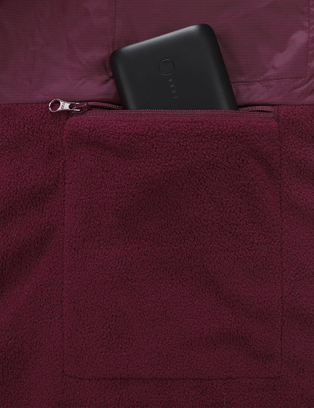 Zipper up Heated Fleece Jacket for Women 7.4V, W2136