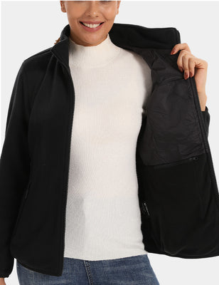 [Open Box] Zipper up Heated Fleece Jacket for Women 7.4V, W2136