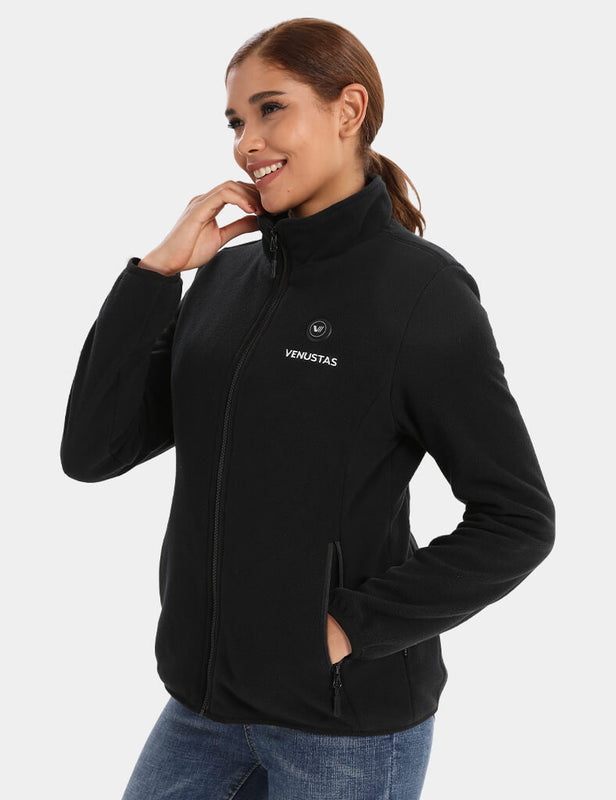 [Open Box] Zipper up Heated Fleece Jacket for Women 7.4V, W2136