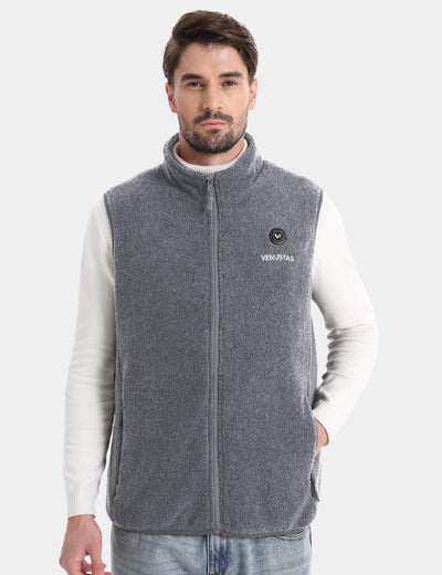 Men's Heated Fleece Vest 7.4V, M2117 - Grey
