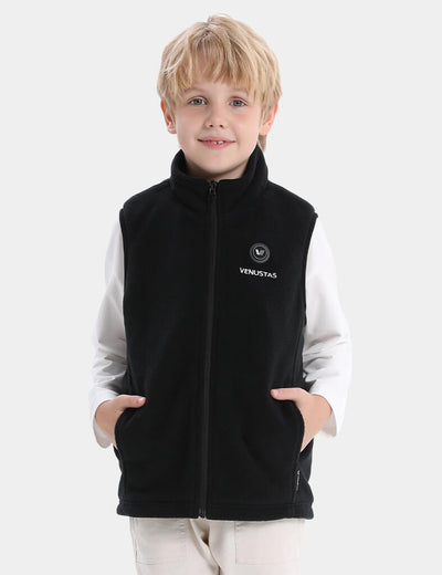 Boy's Heated Fleece Vest 7.4V, KB15 - Black