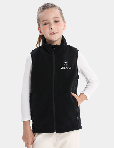 Girl's Heated Fleece Vest 7.4V, KG14 - Black