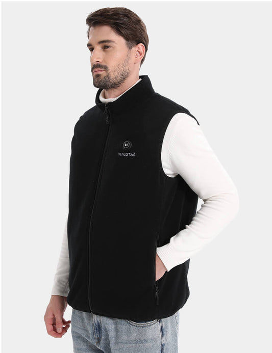 Men’s Heated Fleece Vest (Up to 20 heating hours), Pockets