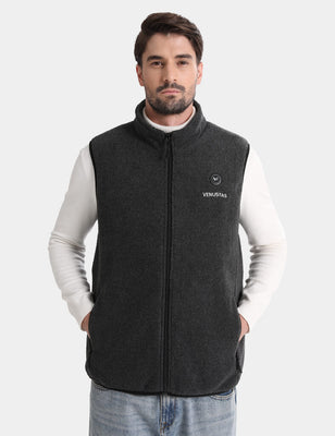 Men’s Heated Fleece Vest (Up to 13 heating hours), M2117 Pro