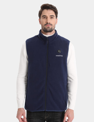 Men’s Heated Fleece Vest (Up to 20 heating hours), M2117 Max - Navy