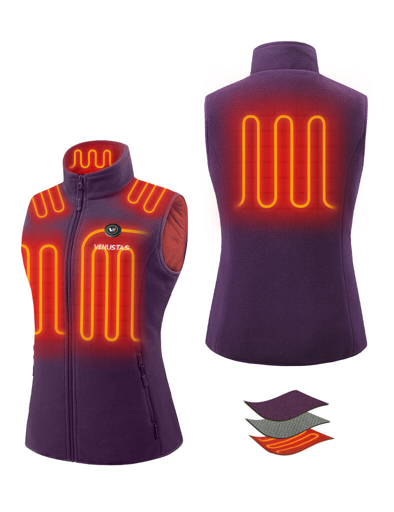 Women's Heated Fleece Vest 7.4V - New Colors, W2117
